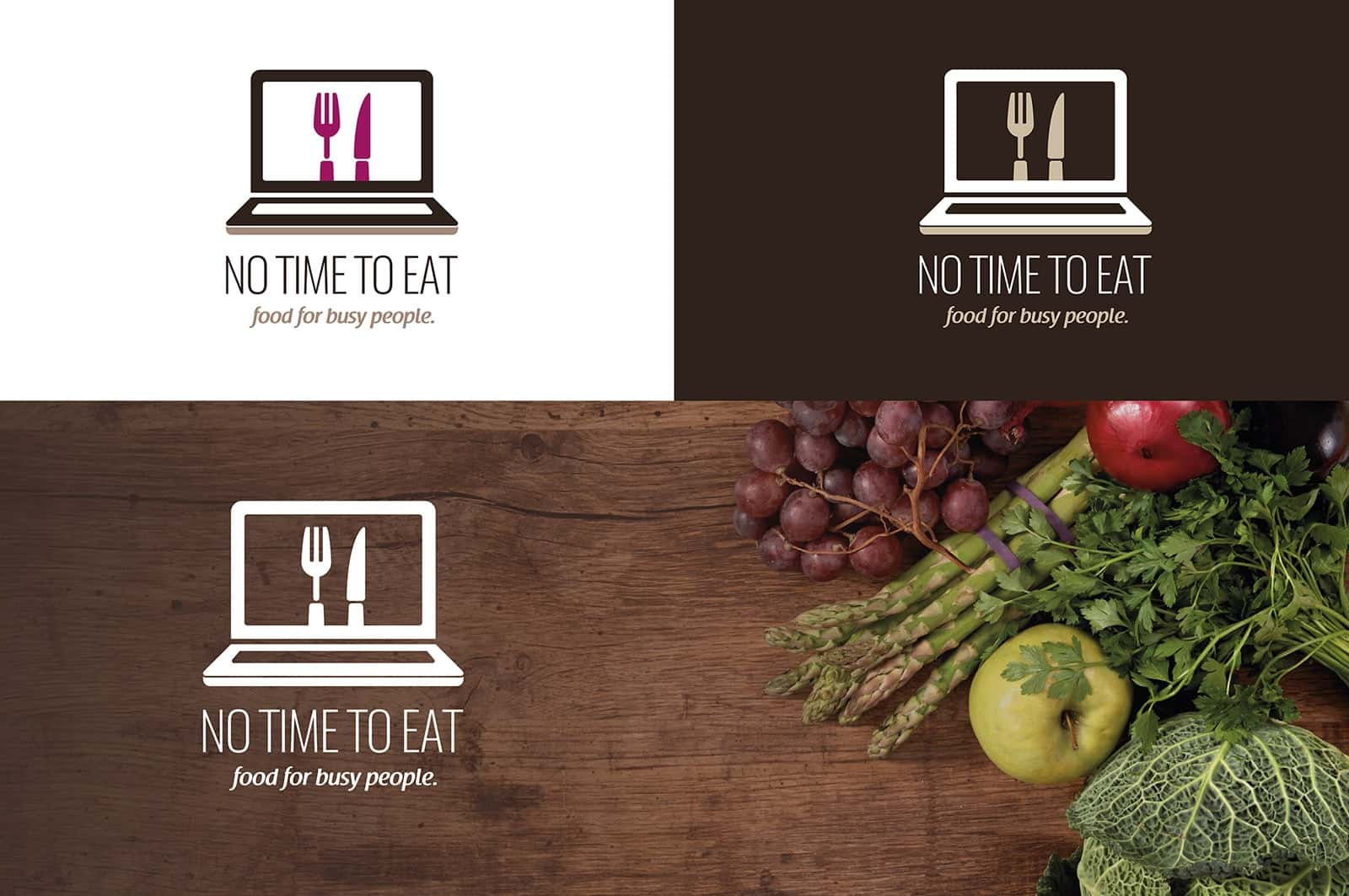 Logogestaltung Berlin Branding No Time To Eat