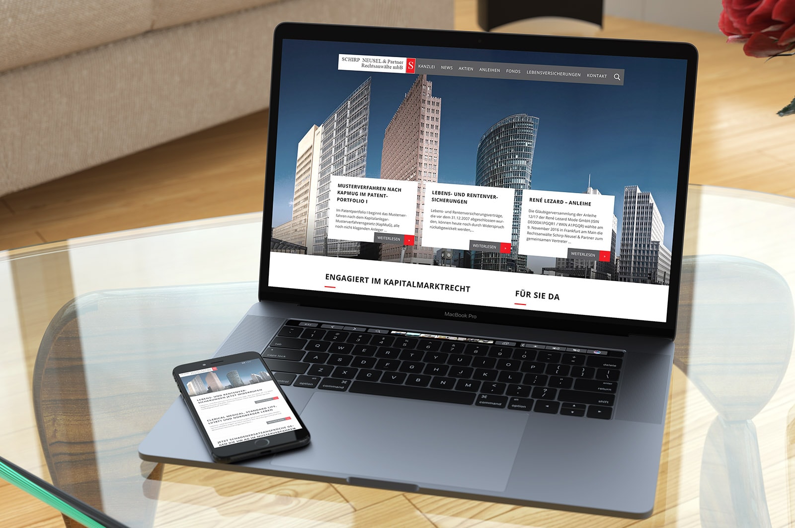 Webdesign Berlin Website-Gestaltung SCHIRP Anwaltskanzlei