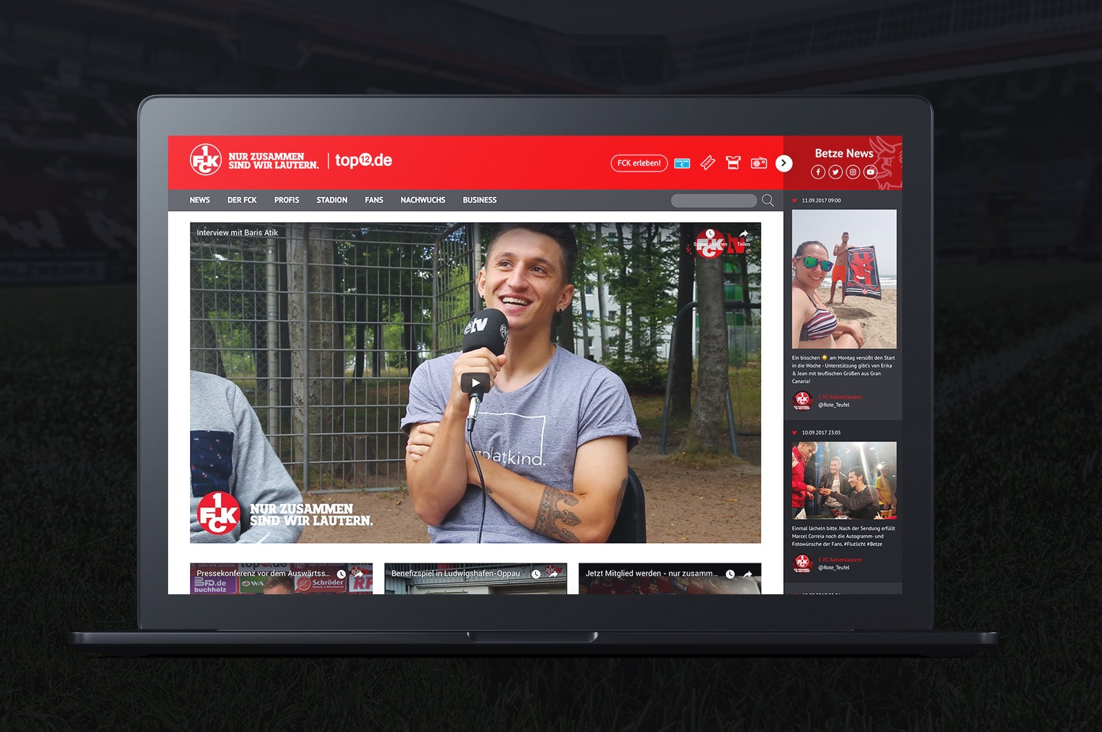 Webdesign Berlin Grafikdesign 1. FC Kaiserslautern