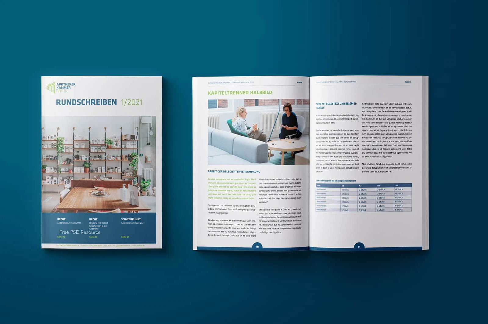 Branding Berlin Grafikdesign Printmedien Apothekerkammer
