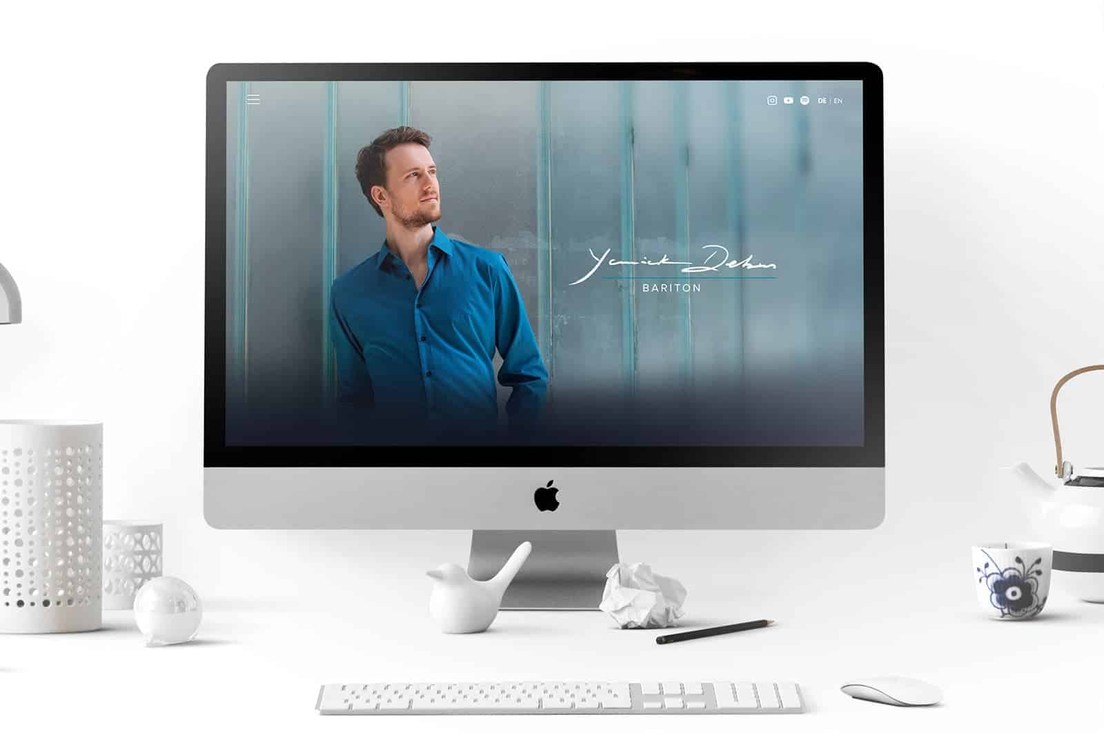 Webdesign Berlin Sebastian Klammer - Website Yannick Debus