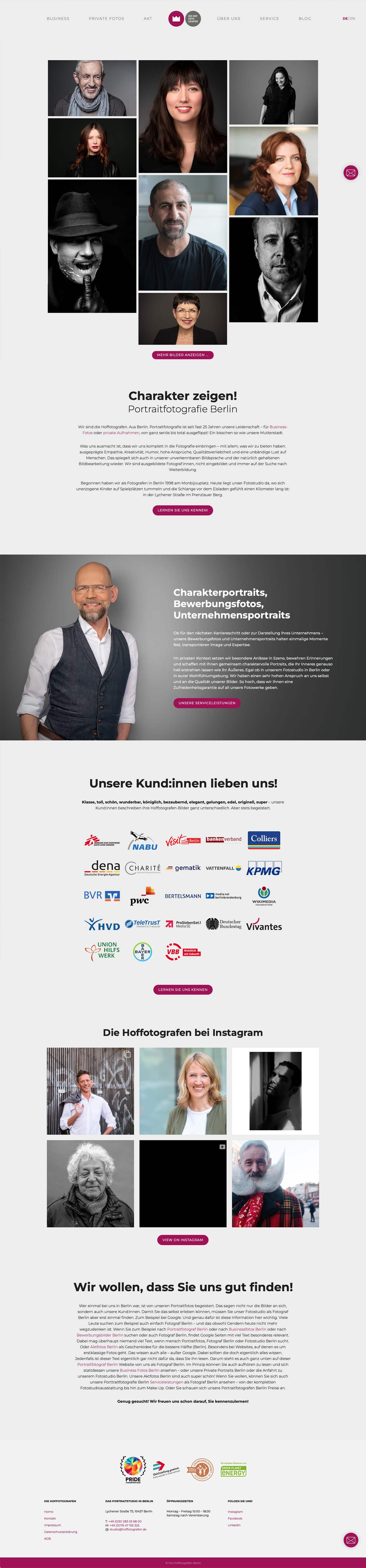Web Design Berlin - New Webdesign for Hoffotografen Berlin