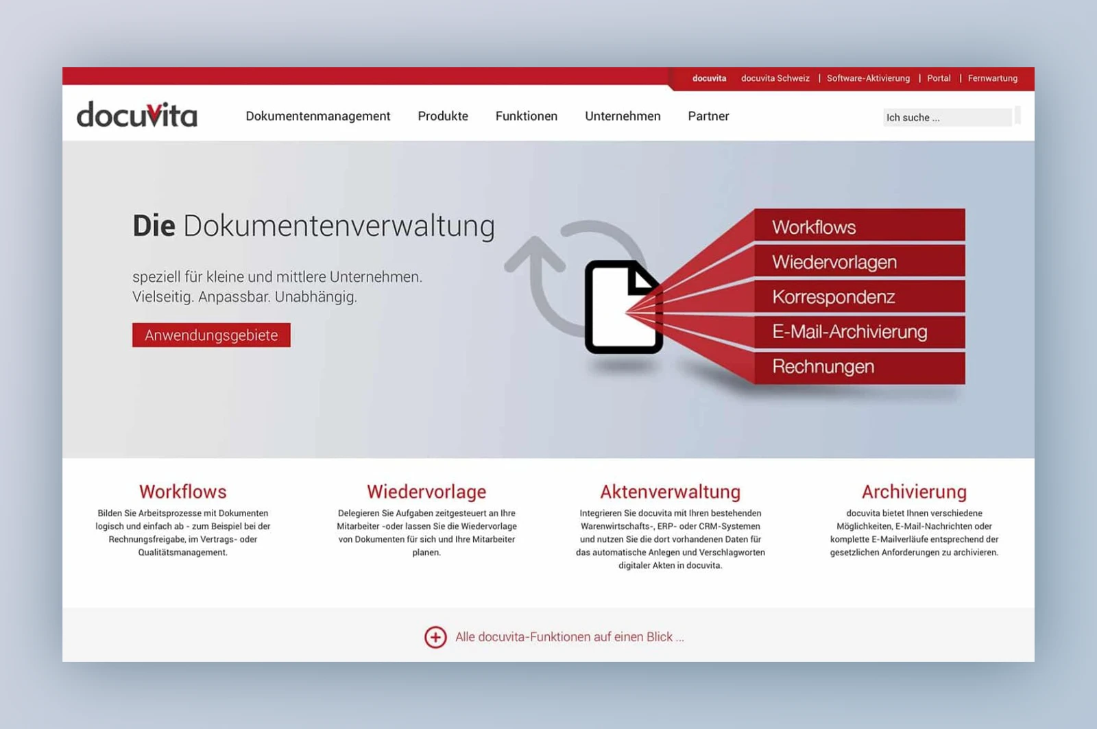 Webdesign Berlin individuelle Website Dokumentverwaltung