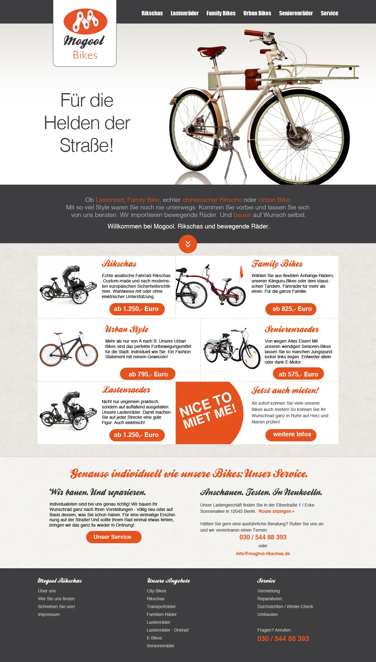 Webdesign Berlin Website Gestaltung Mogool Bikes