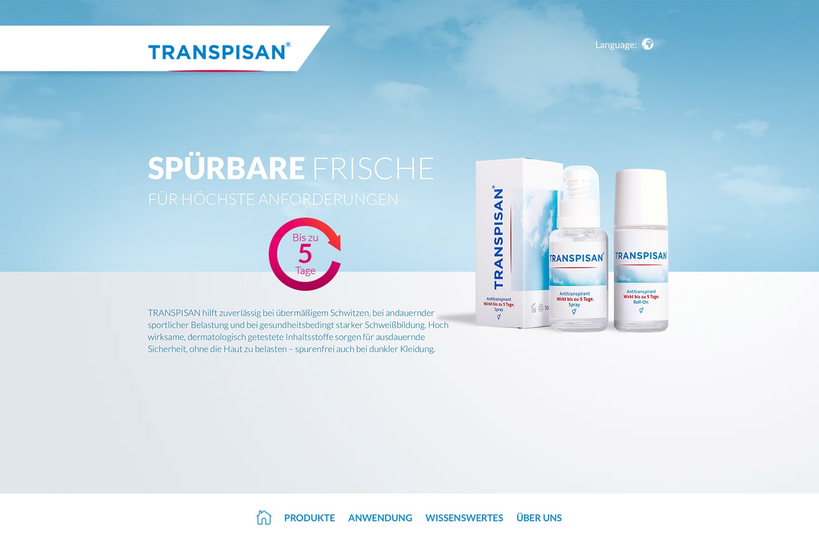 Webdesign Berlin Website-Gestaltung Transpisan Kosmetik