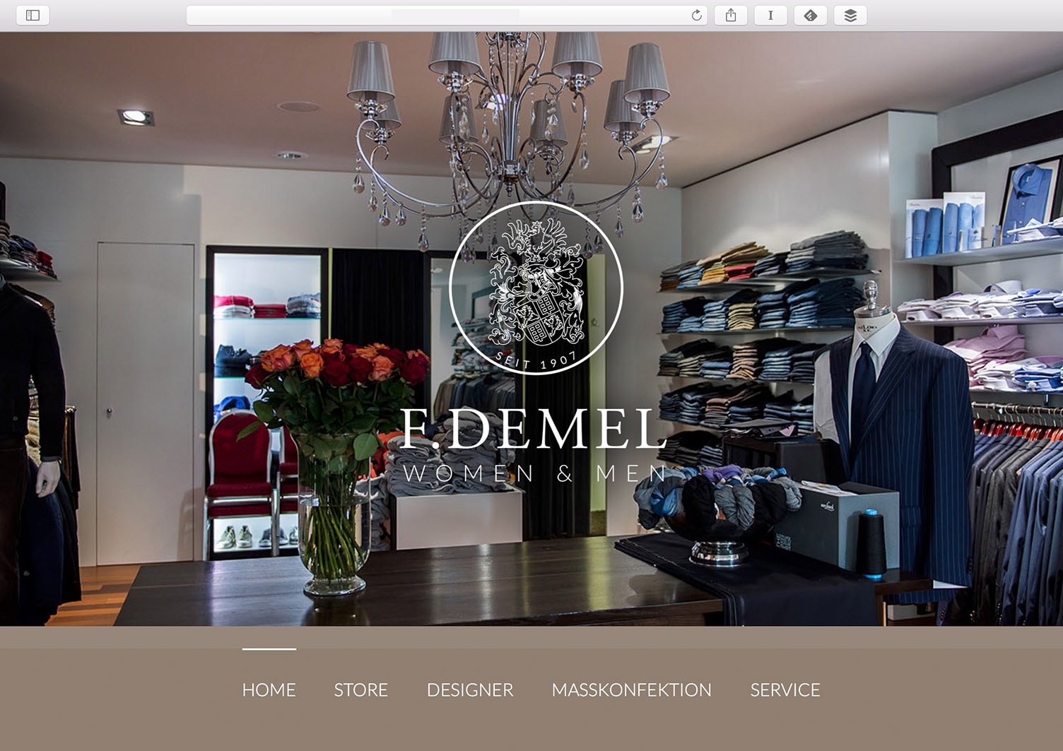 Webdesign Berlin Website-Gestaltung DEMEL Mode