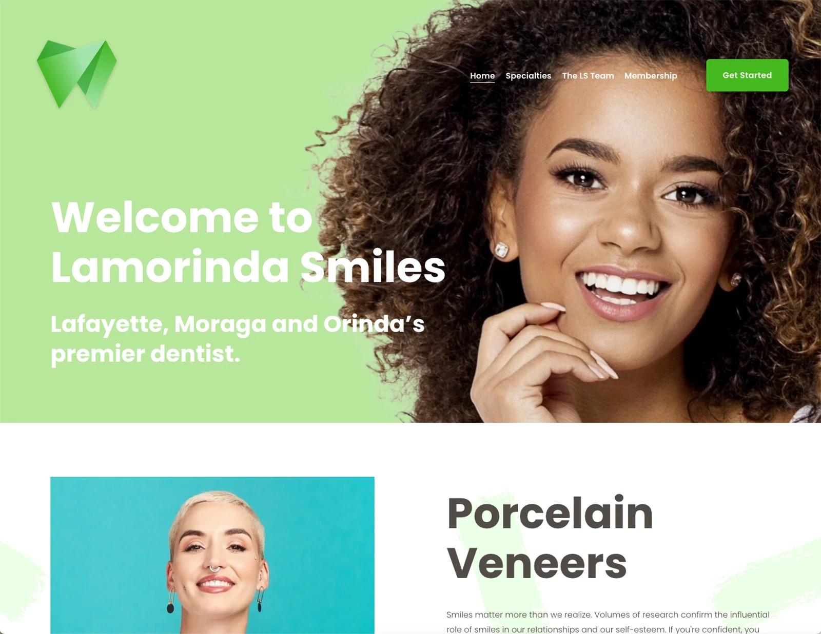 Die schönsten Webdesigns für Zahnarztpraxen Lamorinda Smiles