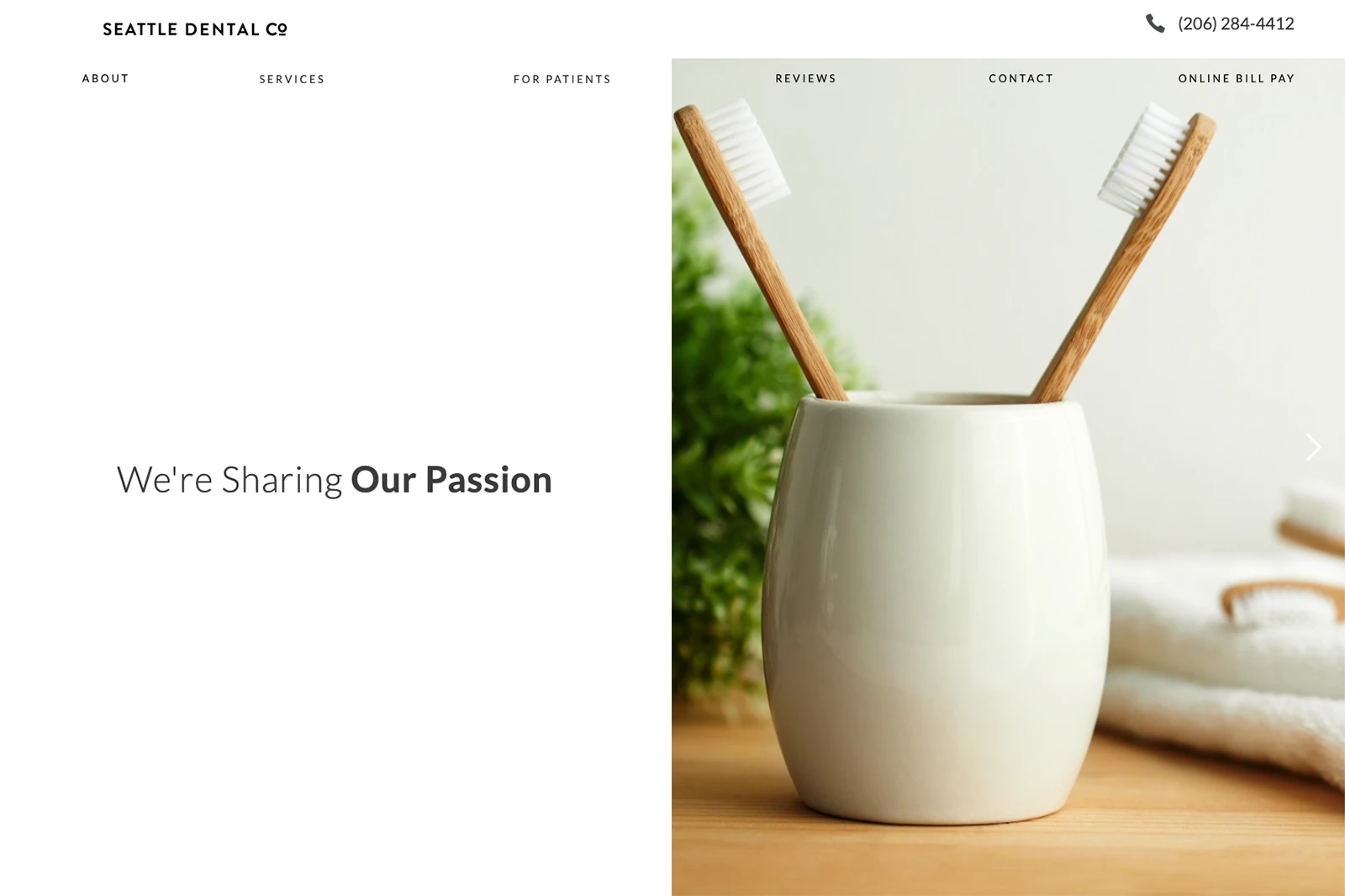 Das beste Webdesign für Zahnarztpraxen Seattle Dental