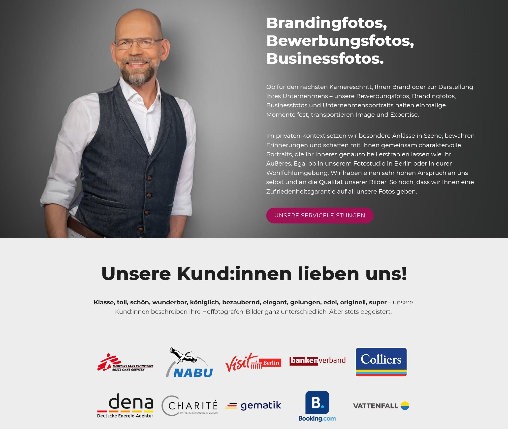 Webdesign für Fotografen Berlin Vertrauen schaffen