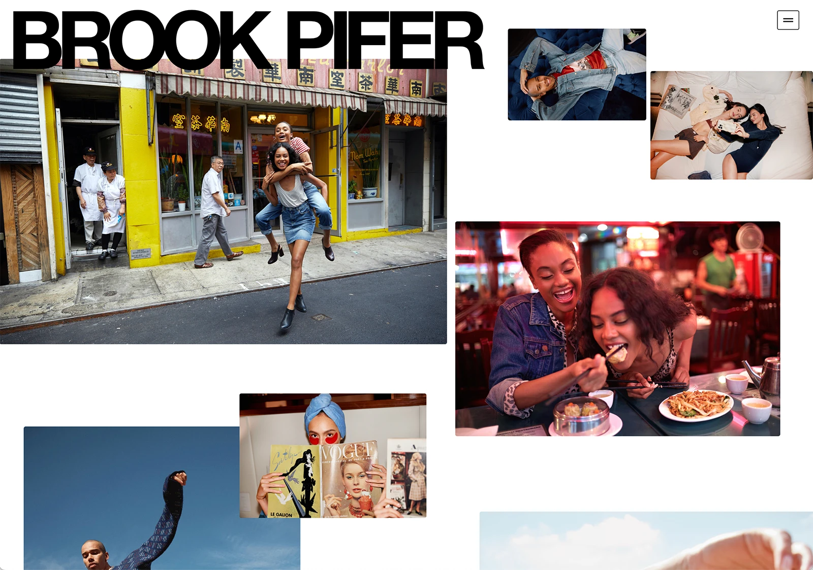 Webdesign für Fotografen Berlin Beispiel Brook Pifer